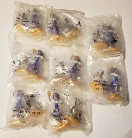 8x NEW SEALED!! Esmeralda & Djali Disney PVC Applause DecoPac Cake Topper #1154 Cover