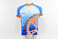 Verge V-Gear Bike to the Bay Men's S/S Cycling Jersey Blue/Orange, L, Brand New