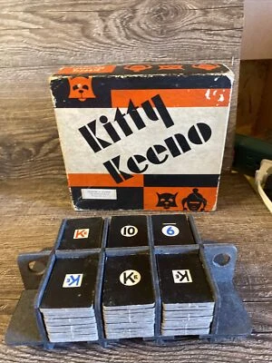 1939 Kitty Keeno Cat Juego Azulejos CADACO Ellis Juego Piezas EE. UU. Foto 1 de 4