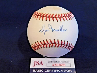 Don Mueller (D. 2011) Signed / Autographed ONL Bill White Baseball JSA COA - Image 1 of 4