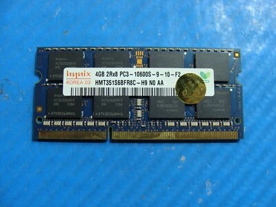 Dell M11x R3 Hynix 4 GB 2Rx8 PC3-10600S SO-DIMM memoria RAM HMT351S6BFR8C-H9 - Immagine 1 di 2
