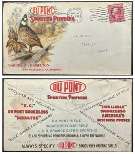 1911 US #349 or #386 on Gun Cover San Francisco, scarce on coil stamp on cover*d - Picture 1 of 3