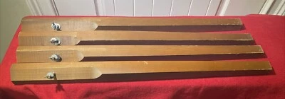 4 patas de mesa de costura vintage blanca de mediados de siglo de madera 29" Foto 1 de 4