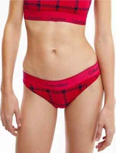 Nuevo con etiquetas Bikini moderno de algodón a cuadros Calvin Klein para mujer (pequeño) QF6862-602 - Imagen 1 de 1