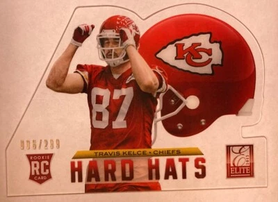 Travis Kelce 2013 Donruss ELITE HARD HATS Rookie Card 006/299 #93 (5307) - Image 1 of 2
