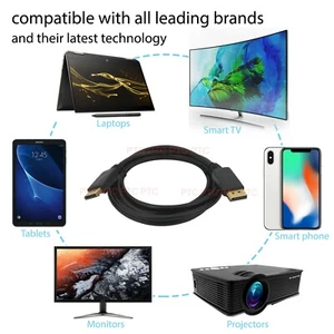 4K DP/ mDP display/ min display cable adapter to HDMI DVI VGA DP video converter - Picture 1 of 65
