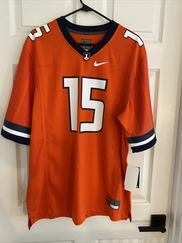 NWT University of Illinois Nike Football Jersey Men's Large Cover