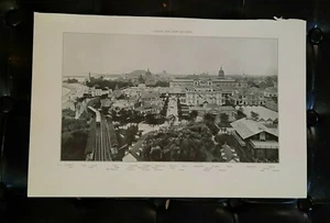 Columbian Exposition 1893 Worlds Fair ORIG Print GENERAL VIEW FROM THE NORTH - Picture 1 of 1