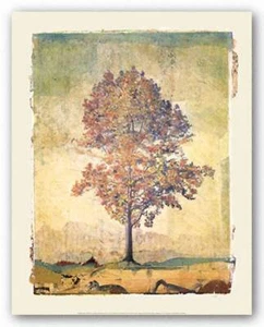 Autumn Tree Donald Farnsworth Art Print 15x20 - Picture 1 of 1