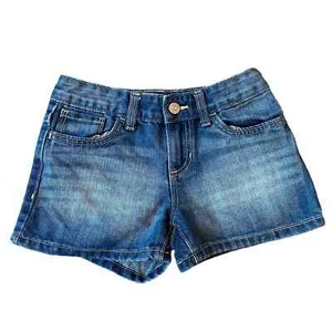 Girls M 8 Old Navy Stretch 5 Pocket Classic Denim Summer Shorts Adjustable - Picture 1 of 2