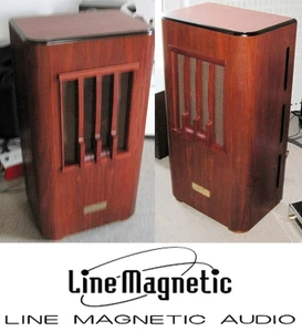 Line Magnetic LM755i - Field Coil Speakers with 300B Tube Power Supply - Picture 1 of 12
