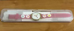Swatch Pink Candy Uhr GE177 White Face Vintage Swiss Original Box Papiere - Bild 1 von 15