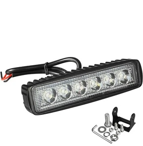 Partsam 6" LED Light Bar White 36W 6500K Super Bright Spot Work Pods Single Row - Picture 1 of 9