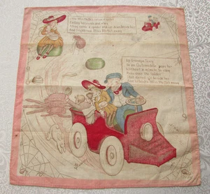 Vintage / Antique Hankie "Bunny" Foxy Grandpa's Little Miss Muffet 1905 - Picture 1 of 7