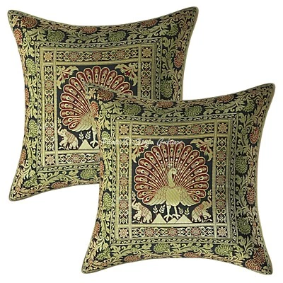 Boho Bohemian Cushion Cover Brocade Jacquard Throw Decor Pillow Cover Case - Image 1 of 4