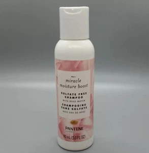 Pantene Shampoo Nutrient Blends Miracle Moisture Boost Rose Water 3 fl. oz TSA - Picture 1 of 1