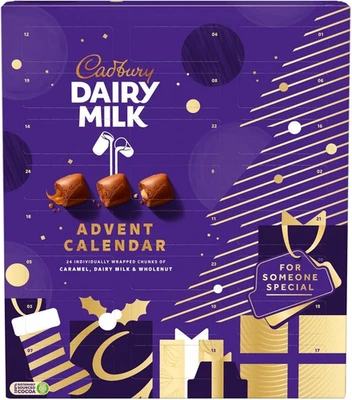 Dairy Milk Chunks Advent Calendar, Christmas Chocolate Treats, Perfect for Your  - Image 1 of 4