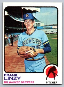 1973 Topps #286 Frank Linzy Milwaukee Brewers - Picture 1 of 3