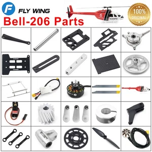 Fly Wing Bell-206 RC Helicopter Parts Tail Main Blade Motor ESC Servo Battery - Picture 1 of 44