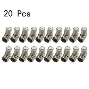 Reliable F Female to F Male 90 degree Connector for Video & Satellite Boxes - Afbeelding 1 van 21