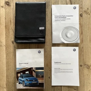 2014-2017 VOLKSWAGEN POLO OWNERS HANDBOOK MANUAL PACK & WALLET Print 2016 R19220 - Picture 1 of 24