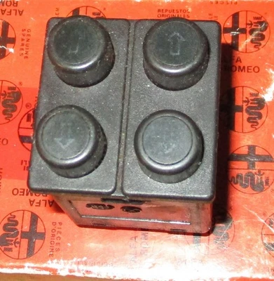 Interruptor de ventana eléctrica ALFA ROMEO Spider 1985 - 1994 S-3 y S-4, SIPEA original, FS Foto 1 de 4