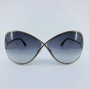 Neue Tom Ford TF 130 Miranda Sonnenbrille TF130 C. 28B goldfarben mit schwarz 68-10 mm Italien - Bild 1 von 17