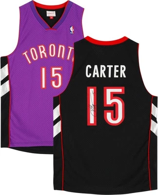 Camiseta deportiva Mitchell & Ness Swingman firmada por Vince Carter Toronto Raptors 1999-2000 Foto 1 de 4