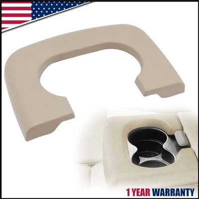 Center Console Cup Holder Armrest Pad Beige For 1997-2003 Ford F150 Replacement Foto 1 de 4