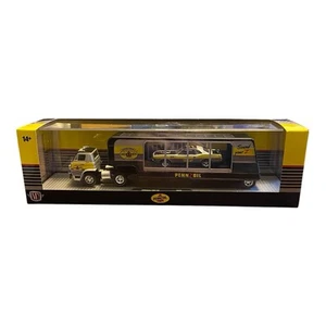 NEW 2025 M2 Machines Hauler Pennzoil '70 Dodge L600 DOE & '71 Plymouth Cuda 440 - Picture 1 of 7