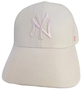 New Mens '47 New York Yankees "96 World Series" Hat Cap Beige Pink Snapback - Picture 1 of 6