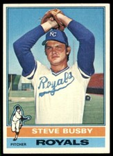 1976 TOPPS STEVE BUSBY KANSAS CITY ROYALS #260