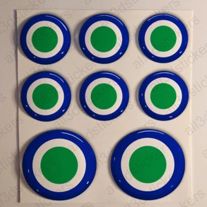 Lesotho Stickers Roundel Cockade Rond 3D Resin Domed Air Force Sticker Adhesive - Picture 1 of 1