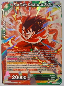 Carte Dragon Ball Super Card Game Son Goku Kaioken du Destin SD9-04 ST Foil Fr - Foto 1 di 2