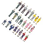 Figurines personnes mannequins debout de couleur mixte 50 places + 6 bancs pour