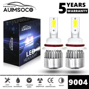 Kit de conversión de faros LED 9004 HB1 bombillas de haz alto bajo 6500K xenón blanco - Imagen 1 de 12
