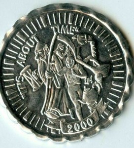 Mardi Gras Doubloon Krewe of Argus 2000 Aluminum