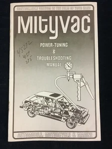 1977 MITYVAC POWER TUNING & TROUBLESHOOTING MANUAL + BONUS EXTRAS - Bild 1 von 3