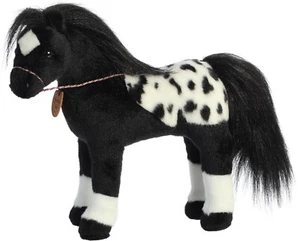 Aurora - Breyer - Showstoppers - 13" Negro Appaloosa Exquisito Peluche - Imagen 1 de 5