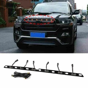 LED Front Bumper Grille Light Bars Decoration For Land Cruiser LC200 2016-2021 - Imagen 1 de 6