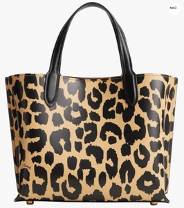NUEVO Bolso Auténtico COACH Cuero SAUCE 24 Hombro/Bandolera Leopardo/Oro CM533 - Imagen 1 de 4