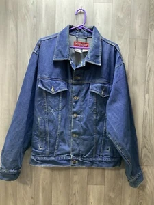 Vintage Wrangler Hero Men's Blue Jean Denim Jacket Size XL Trucker - Picture 1 of 12