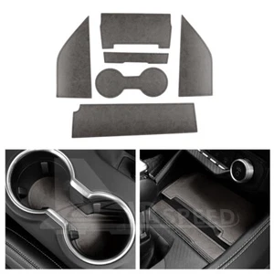 For Ford Mustang 24-25 Interior Door Mat Gate Slot Pad Cup Holder Mats Gray - Imagen 1 de 9