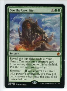 SEE THE UNWRITTEN Khans of Tarkir #149 KTK(LP)(MTG) - Picture 1 of 1