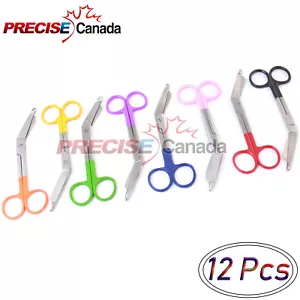 12 Bandage Scissors 5.5" Assorted Colors New Surgical Instruments - Bild 1 von 2