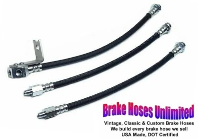 JUEGO DE MANGUERA DE FRENO Ford Ranch Wagon 1965 1966 - Tambor delantero Foto 1 de 2