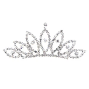 Children Crown Tiara Pageant Rhinestone Headband Comb Costum Accessories Jewelry - Picture 1 of 12