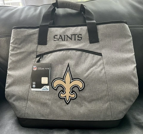 Rawlings NFL New Orleans Saints Insulated Cooler Carrier Tote Bag New With Tag Cover