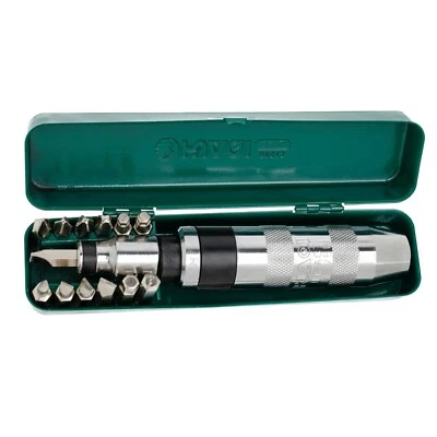 1/2" DRIVE IMPACT HAND SCREWDRIVER SET Heavy duty HUAQI 13PC -Phillips Hex Flat