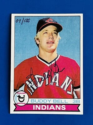 2004 Topps Buddy Bell 1979 Topps Retired Signature Buyback Auto #690; #d 07/135 - Image 1 of 2